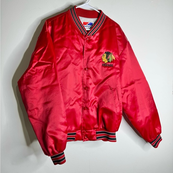 Vintage NHL Swingster Chicago Blackhawks Swingster Satin Jacket - Picture 3 of 8